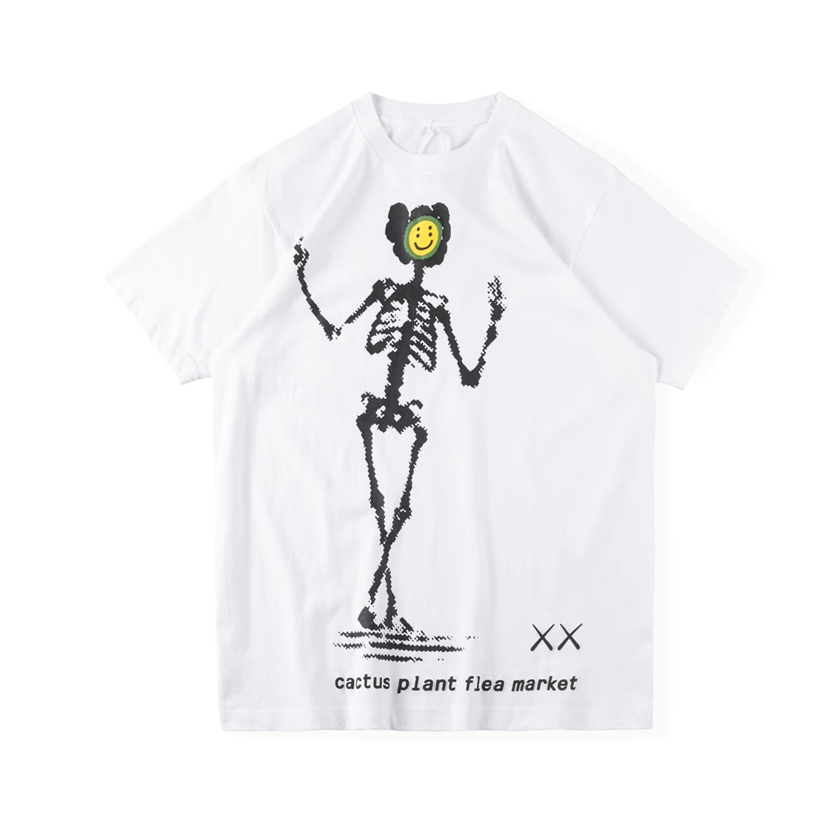 Kanye Summer CPFM.XYZ Ins The Same Collaboration Skull Short-sleeved T-shirt | Мужская одежда