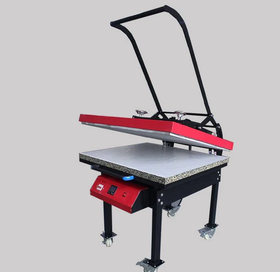

Large Size 80*100cm Munual Heat Press Machine movable LED Controller Flat Textile Print Sublimation Heat Press Machine NO.MHP01
