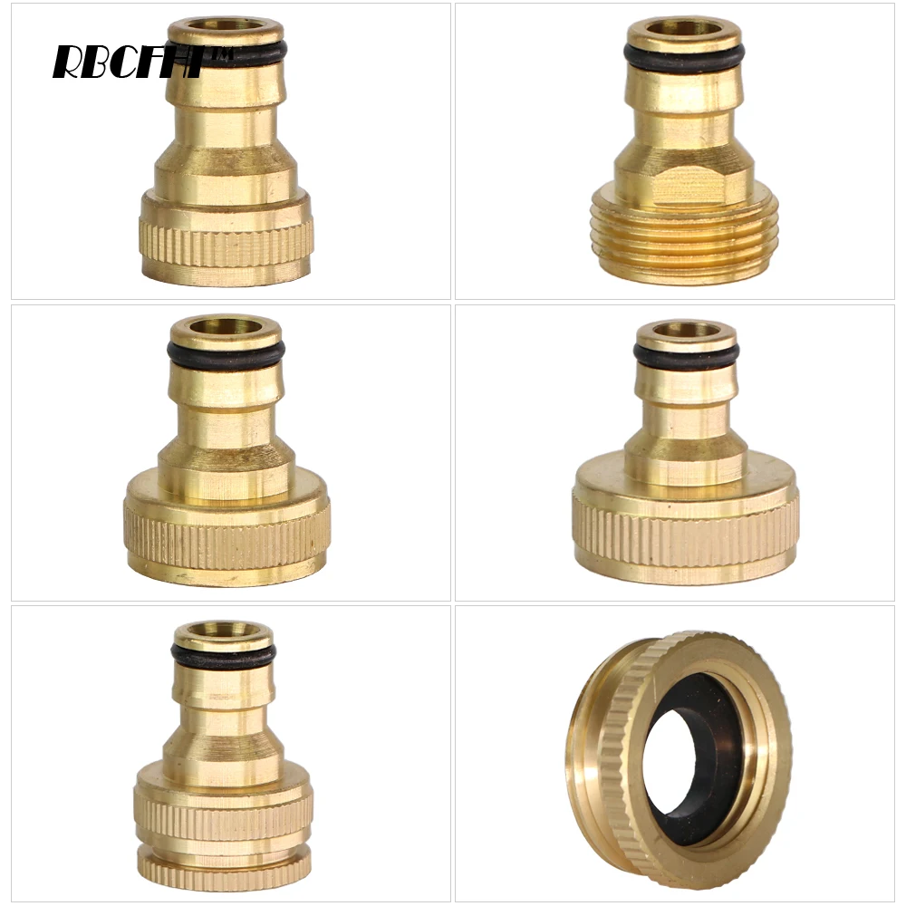 RBCFHI Brass 1/2" 3/4" 1" Female Male Thread Quick Connector Nipple