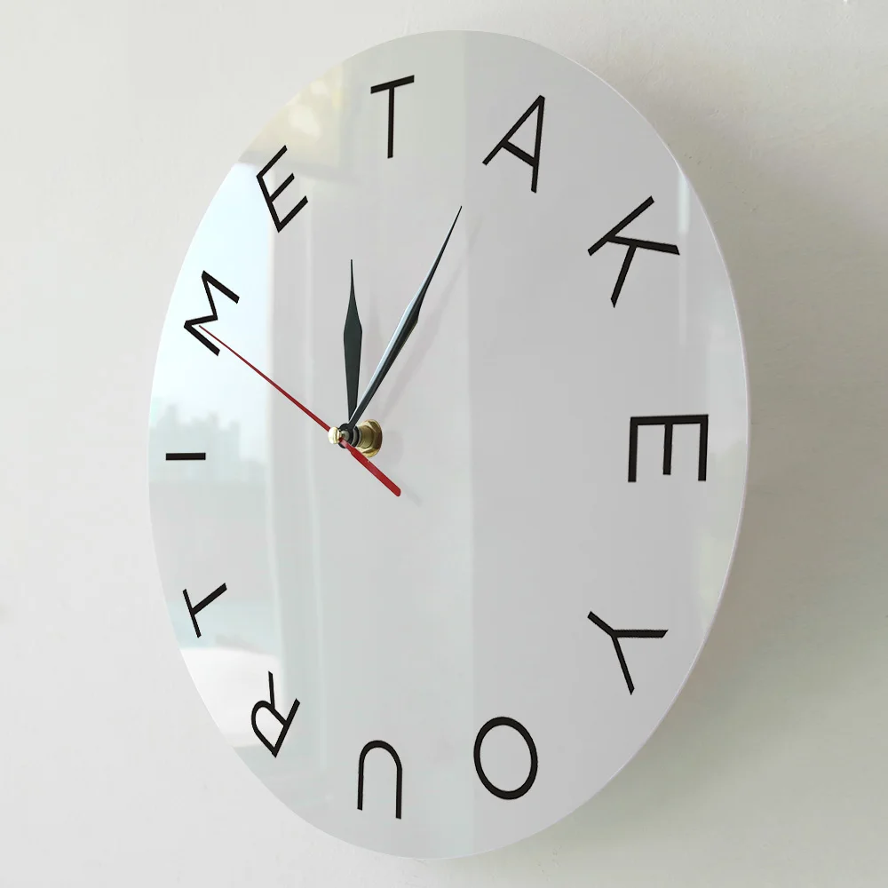 Современные настенные часы Take Your Time швейцарские скандинавские минимальное