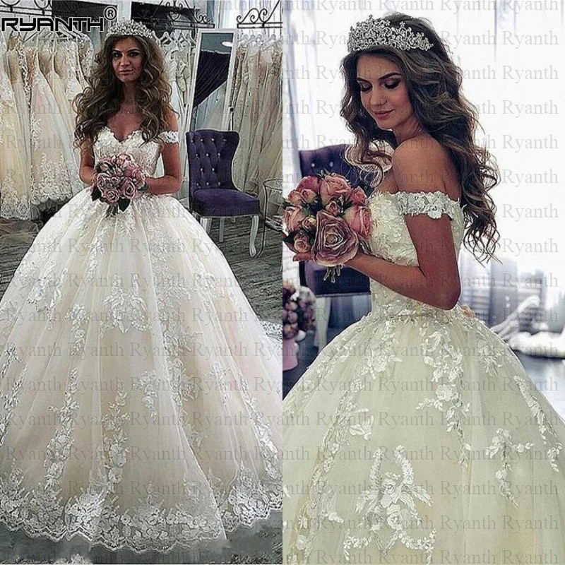 Vestido de noiva сексуальное черное свадебное платье с открытыми плечами на шнуровке роскошное платье принцессы бальное платье Свадебные платья