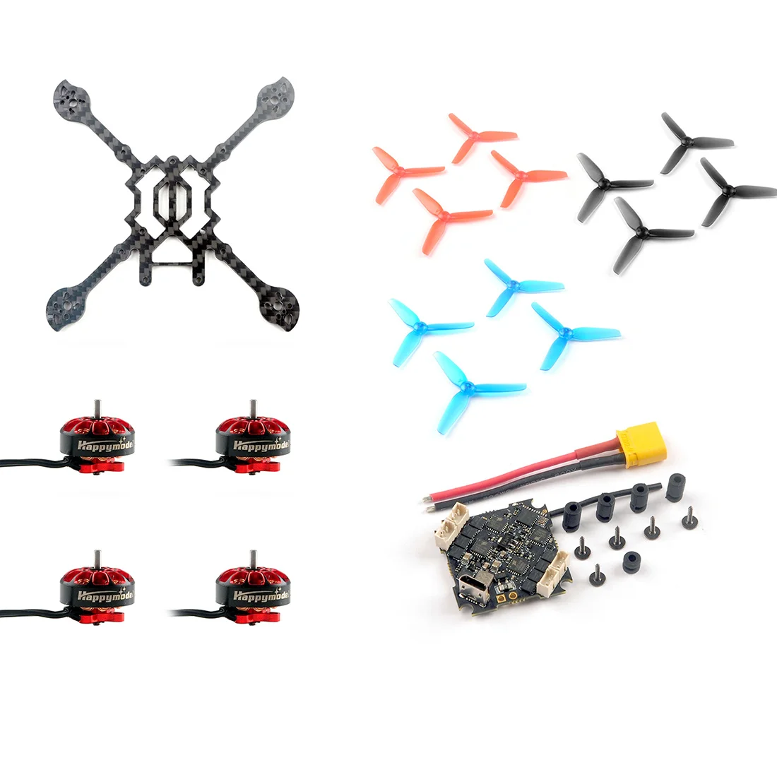 Happymodel Crazybee F4 PRO V3.0 Flight Controller with EX1203 1203 6200KV Motors 65mm 3-Paddle Props for FPV Racing Drone | Игрушки и