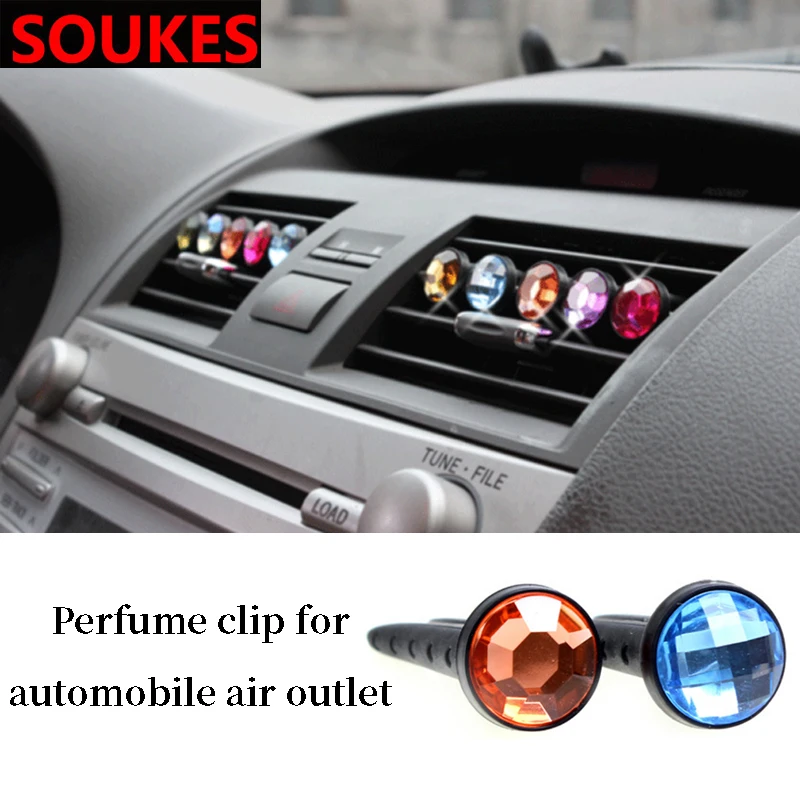 1 шт. Алмазный автомобильный освежитель воздуха на выходе парфюм зажим для VW Passat B5