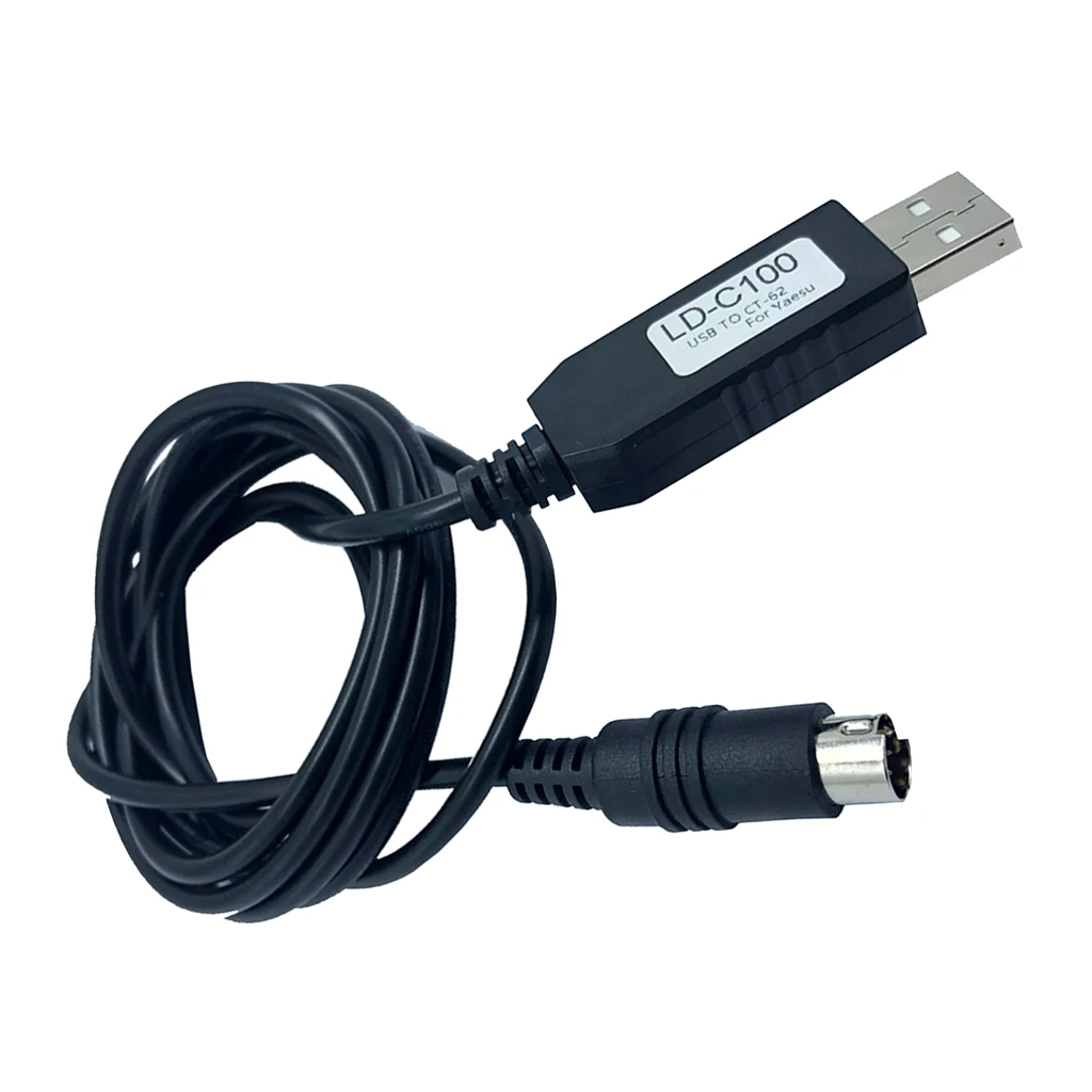 LD-C105 1.5m USB to CAT Din6 Programmed Cable for Kenwood TS-440 TS-450 TS-680