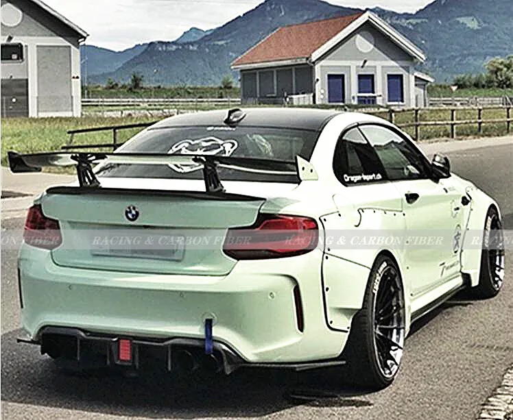 2017 F87 M2 диффузор SABON стиль углеродное волокно задний w/стоп светильник для BMW