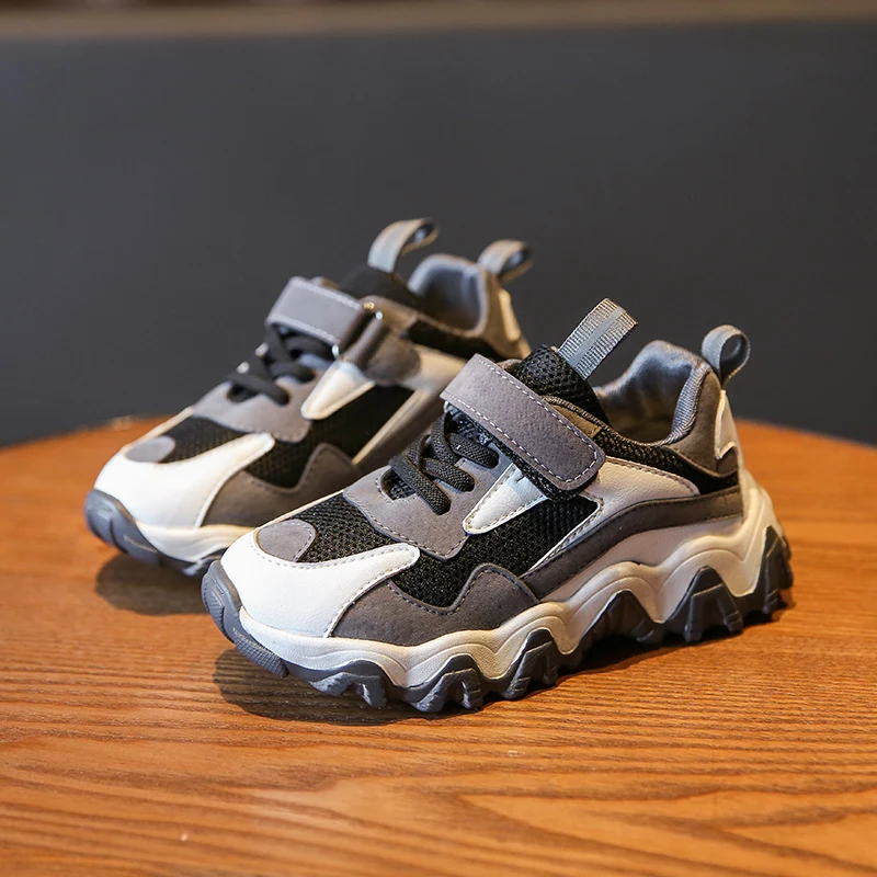 

Kids Shoes Children Sport Sneakers Fashion Kids Patchwork Running Shoes Soft Sole Non-slip Net Casual Shoe SH066