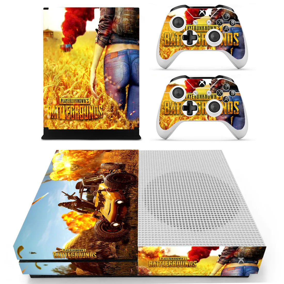PUBG наклейки s для Xbox One тонкие виниловые наклейки для кожи Pegatina Adesivos для Xbox one Slim консоль и два контроллера шкуры