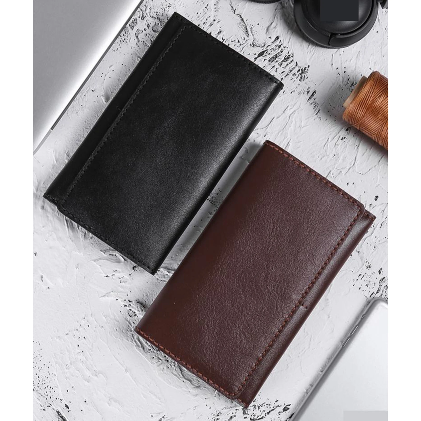 DIY Leather 15 Pockets Bifold Wallet Purse Kit Zipper Long Card Bag Cash Organizer Handbag - Make Your Own Leather Wallet