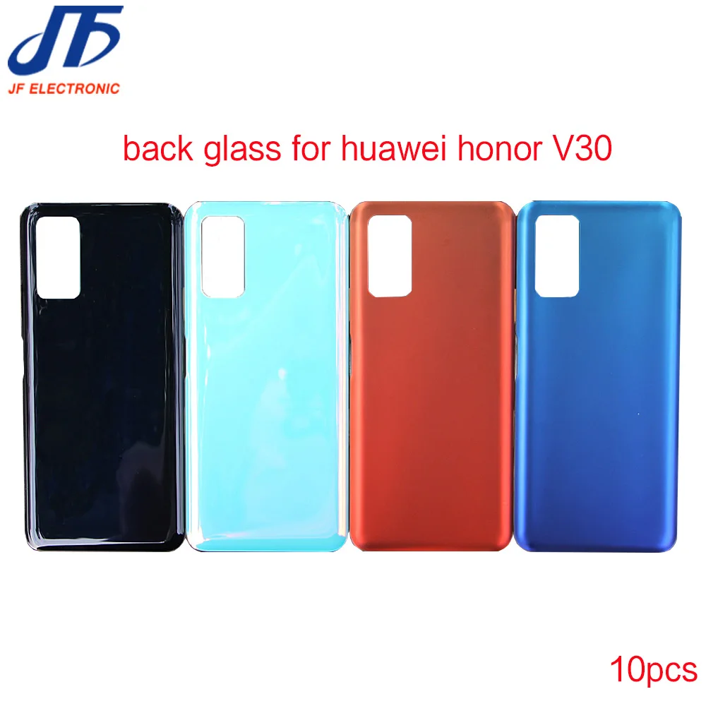 10pcs/lot back Glass Rear Housing Cover Replacement For HUAWEI Honor V30 Back Door Hard Battery case + Adhesive sticker | Мобильные