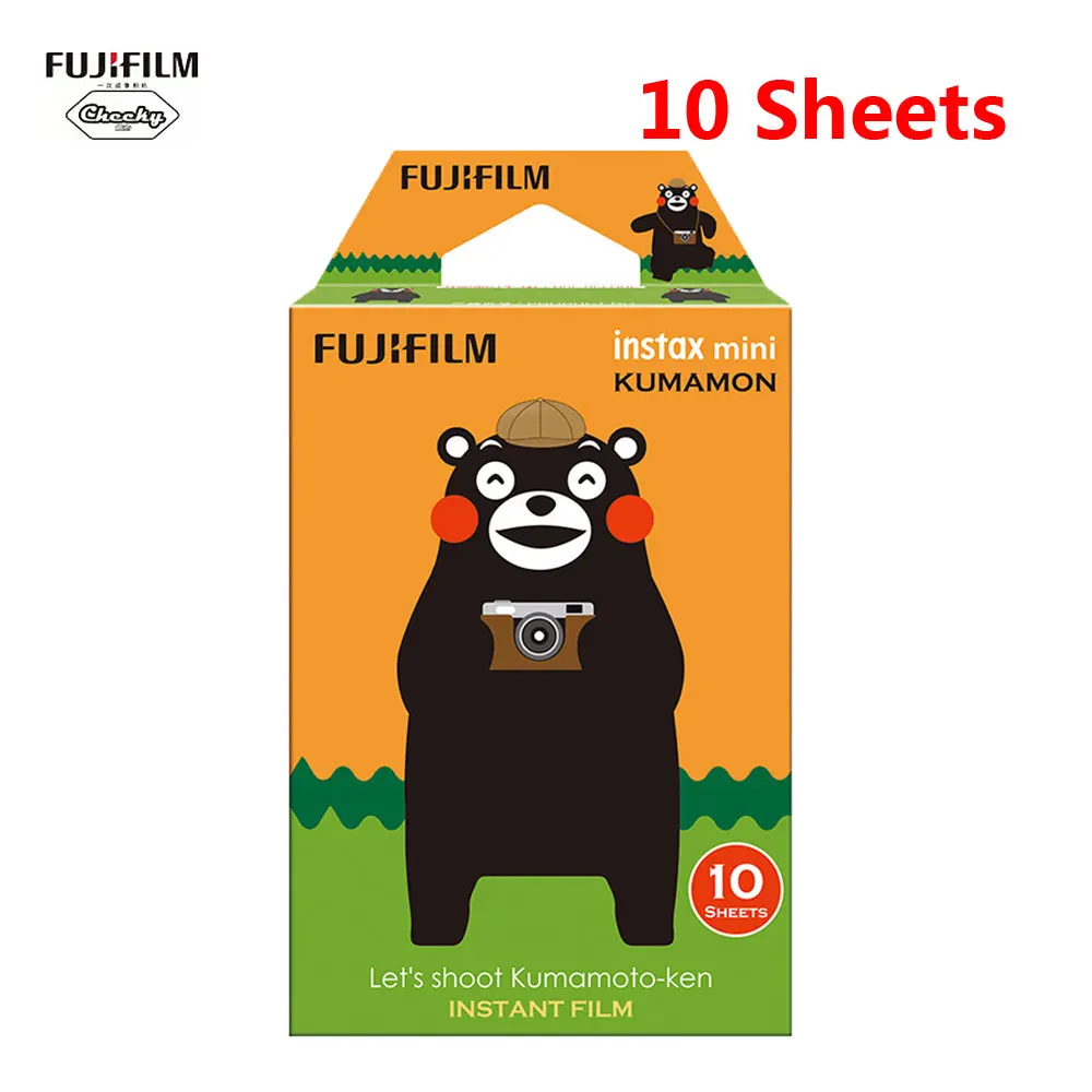 10 Sheets 10-60 листов Fuji Fujifilm instax mini 8 9 пленка Кумамото медведь пленка для мгновенной камеры mini 8 7s 25 50s 90 фотобумага - Цвет: 10 Sheets
