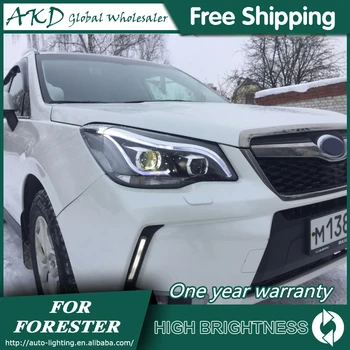 

Headlights For Car SUBARU Forester 2013-2016 DRL Day Running Light Head Lamp LED Bi Xenon Bulb Fog Lights Tuning Car Accessory