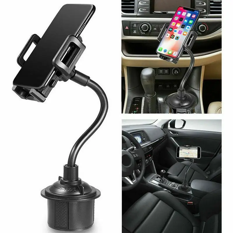Car Mount Gooseneck Cup Holder Cradle moblie phone holder bracket For