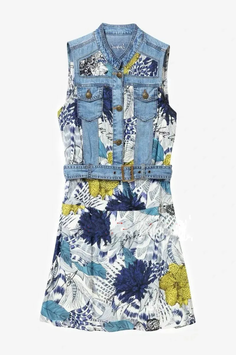 4 DESIGUAL Новое асимметричное испанское платье shishang more DESIGUAL - Цвет: 4