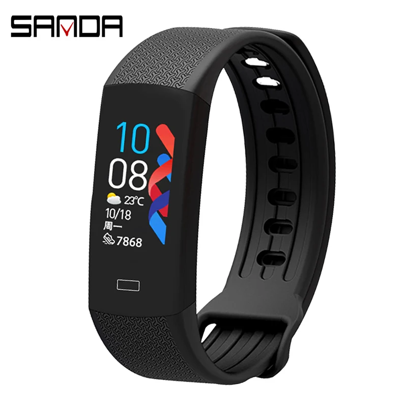 SANDA новые светодиодные электронные часы унисекс Многофункциональный