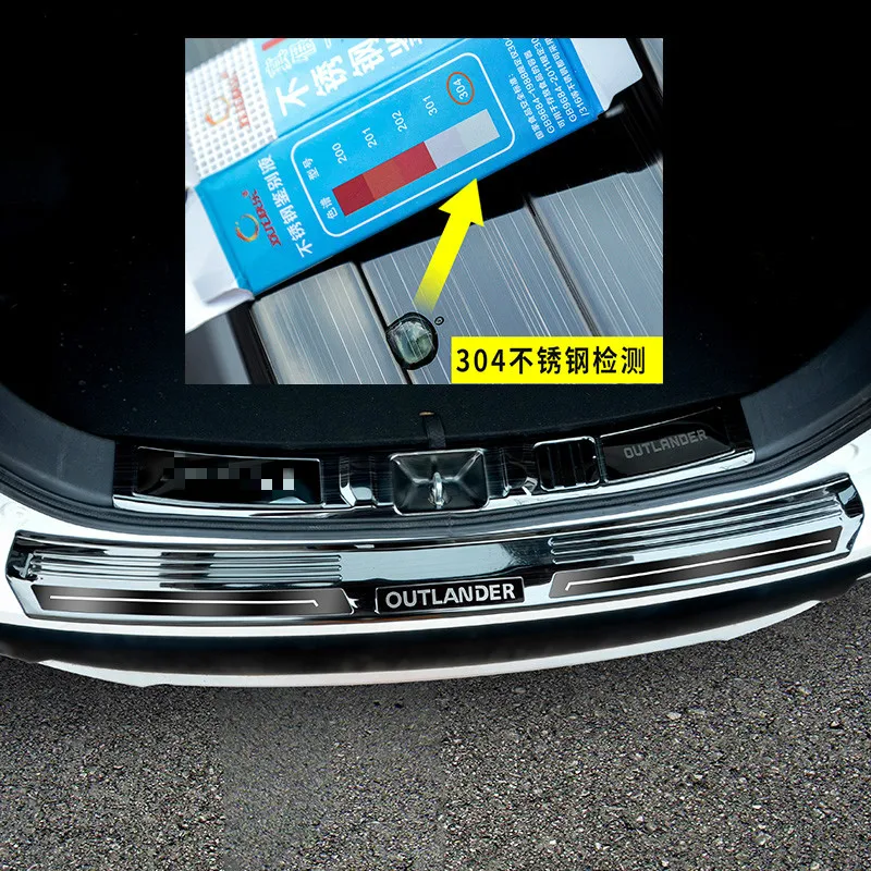 Автомобильные чехлы высокого качества из нержавеющей стали протектор заднего бампера Подоконник подходит для Mitsubishi Outlander 2013- автомобильный Стайлинг