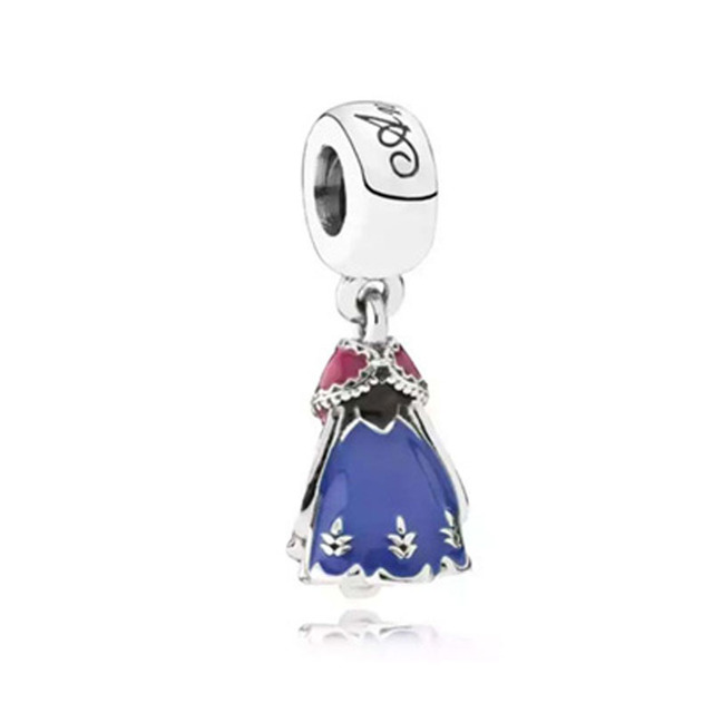 European 925 Silver Dress Teacher Pendant Dangle DIY Fine Beads Fit Original  Charms Bracelet Jewelry