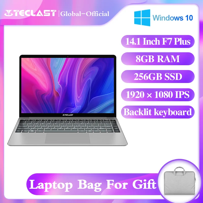 Ноутбук Teclast F7 Plus 14 1 дюйма Intel Celeron N4100 Windows10 8 Гб LPDDR4 256 ГБ M.2 SSD 1920*4 2 IPS Bluetooth Wifi |