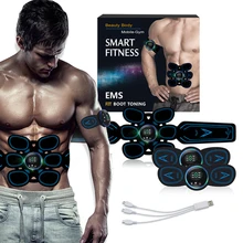 EMS стимулятор мышц живота, тренажер, умный фитнес-массажный стикер, электрическая наклейка для потери веса, s пояс для похудения, унисекс