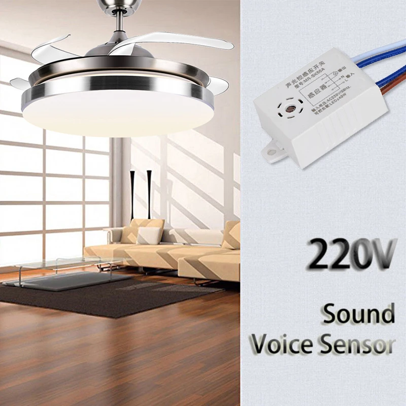 

220V 50/60Hz Sound-Light Controlled Module Senser Sensor Switch Automatic Auto On Off Photocell Street Light Switch AC