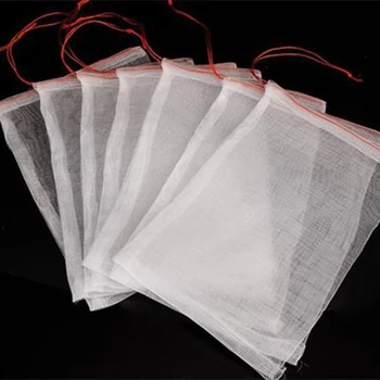 

100Pcs / Lot-10 x 15Cm Mesh Nylon Bag, Fish Fruit Wristband Bag, Bird Filter Bag, Rice Seed Soaking, Seed Storage Bag