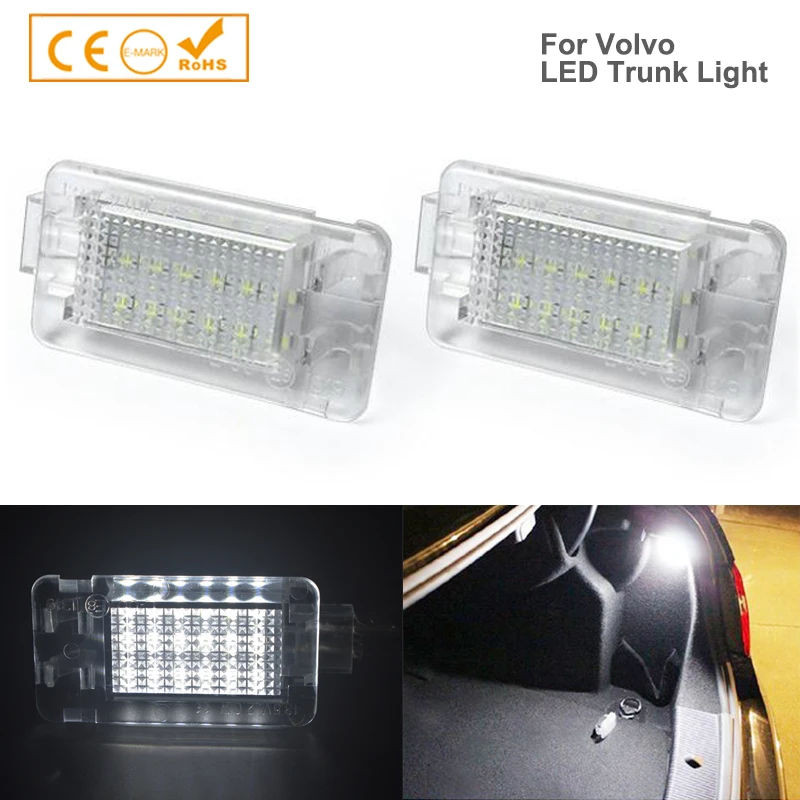 2 шт. светодиодные лампы для багажника Volvo C30 S60 S80 V70 V60 C70 XC70 XC90 V40 V50 XC60 | Автомобили и