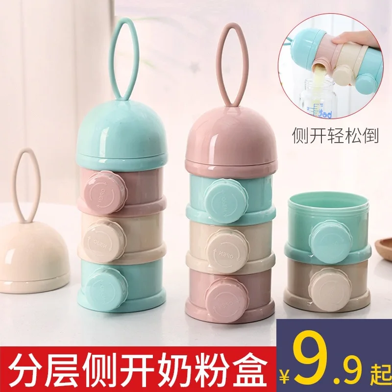 

Milk Box Infant Nursing-Milk Powder Carrying Case Side Open-Food Supplement Sealed Jar Large-Volume Baby Milk Container