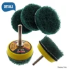 Scrub Pad 10Pcs 2 Inch Flocking Industrial Scouring Pads Heavy Duty 240/400/800/1000 Nylon Polishing Pad for Kitchen Cleaning 4