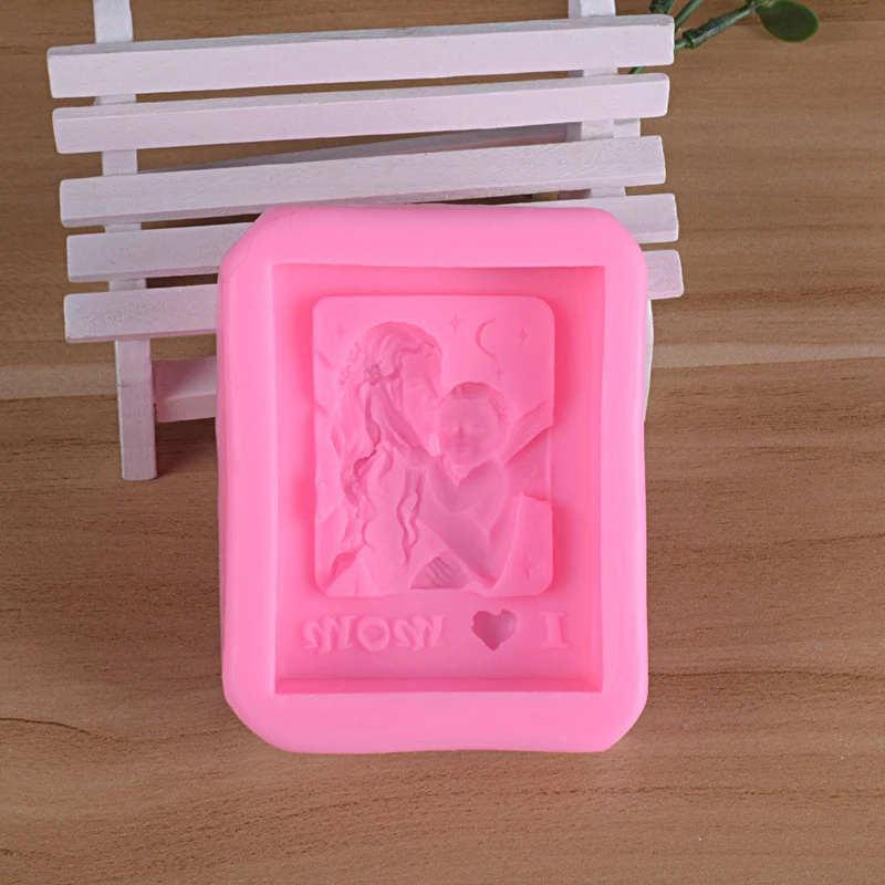 Baby Mother Silicone Soap molds baby soap Love Mom Craft Art Silicone Soap Mold Craft Molds Art Molds DIY Silicone Mold Soap Molds