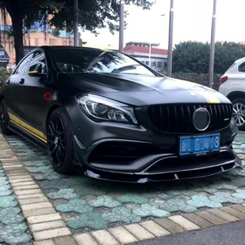 Передний бампер спойлер для Mercedes CLA W117 CLA200 CLA180 CLA250- передний бампер украшения губ Диффузор защитные бамперы