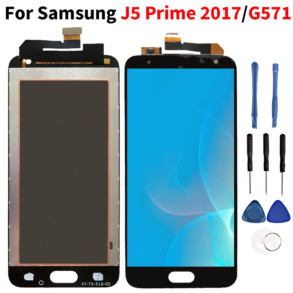 ЖК дисплей для Samsung J5 Prime 2017/G571 G571F кодирующий преобразователь сенсорного экрана в