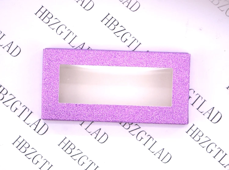 no tray light purple 10 компл./лот упаковочная коробка для ресниц пустой ресницы посылка многоцветный бумажная коробка белый фарфоровый поднос с фокусным расстоянием 25 мм ресницы DIY блестящие упаковочная коробка - Цвет: no tray light purple