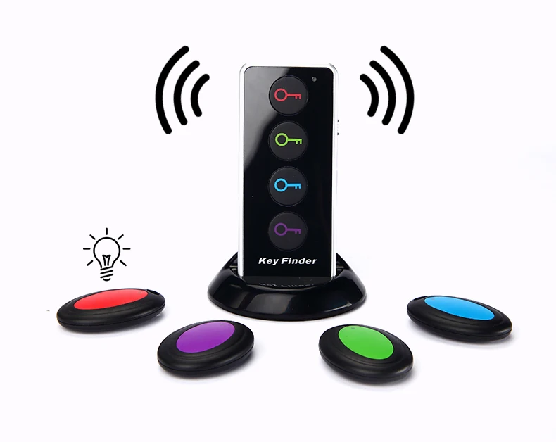 Key Finder Wireless Locator Tracker Anti-lost Alarm Smart Activity Tracker Anti-Lost for Phone Luggage Bag Pet Remote Control