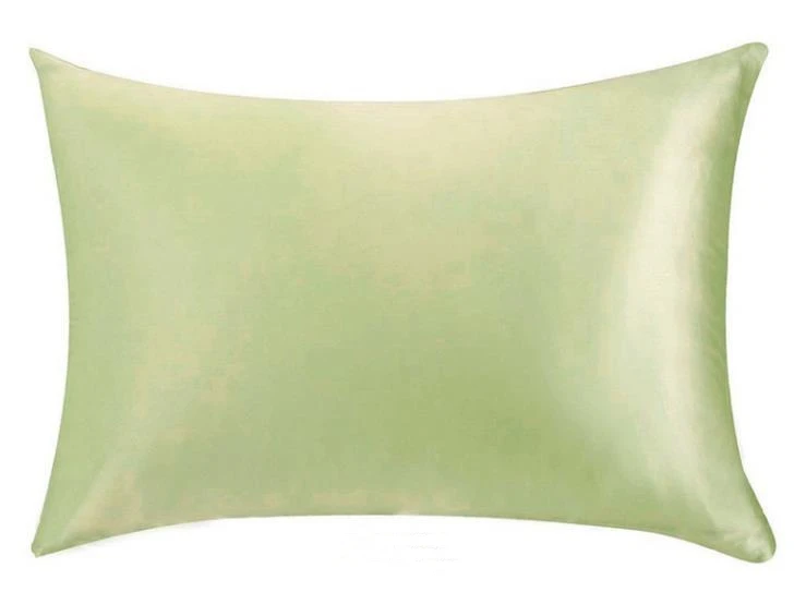 14 fruit green 19momme шелковая атласная наволочка 20x30 дюймов 51X76 см Королевский размер с потайной молнией стиль шелк тутового шелкопряда материал - Цвет: 14 fruit green
