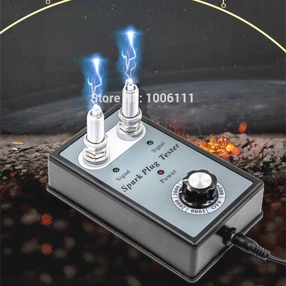 Car Spark Plug Tester Adjustable Double Hole European Standard Detector