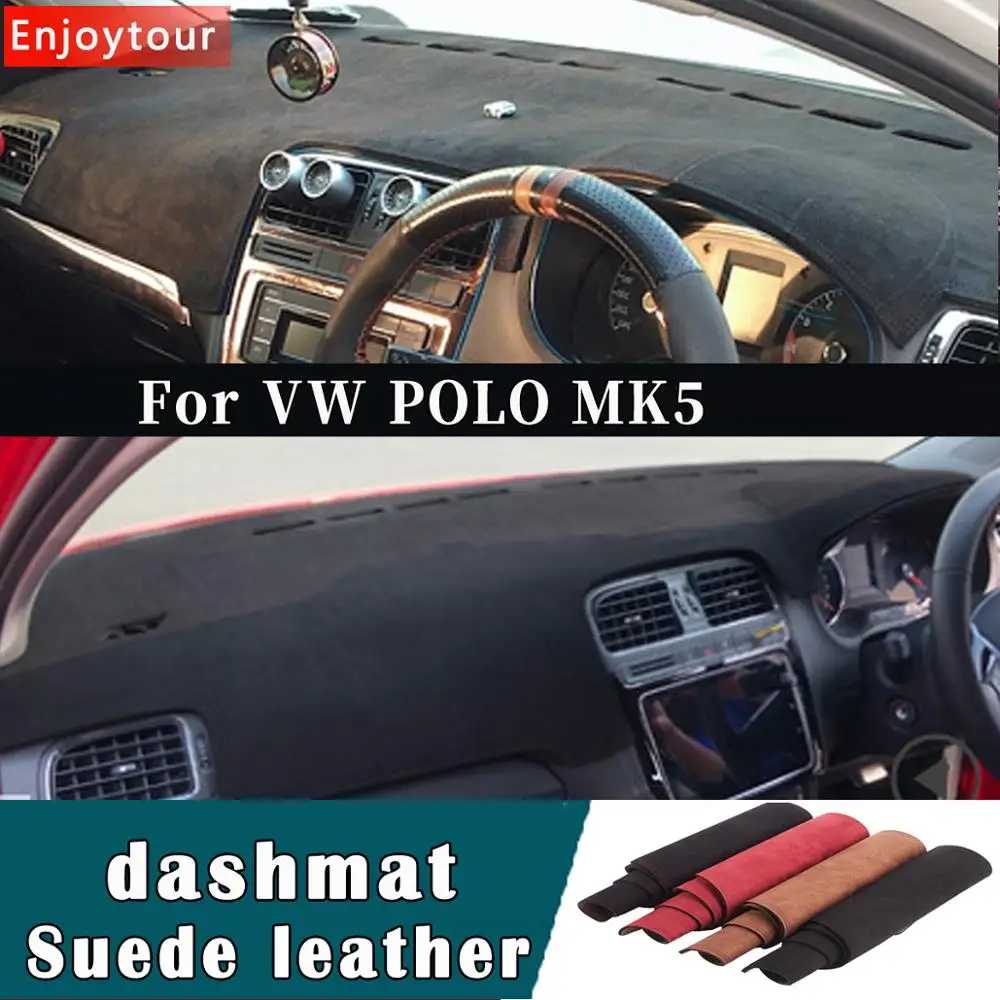 Carstyling Suede Leather Dashmat Dashboard Custom Cover Pad Dash Mat