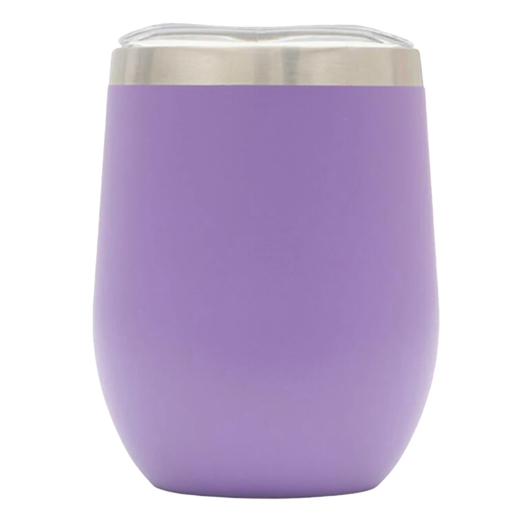 12oz Stainless Steel Tumbler Mug Wine Beer Juice Water Mug Children Eggshell Shape Vacuum Cup Insulated Cup Coffee Mug