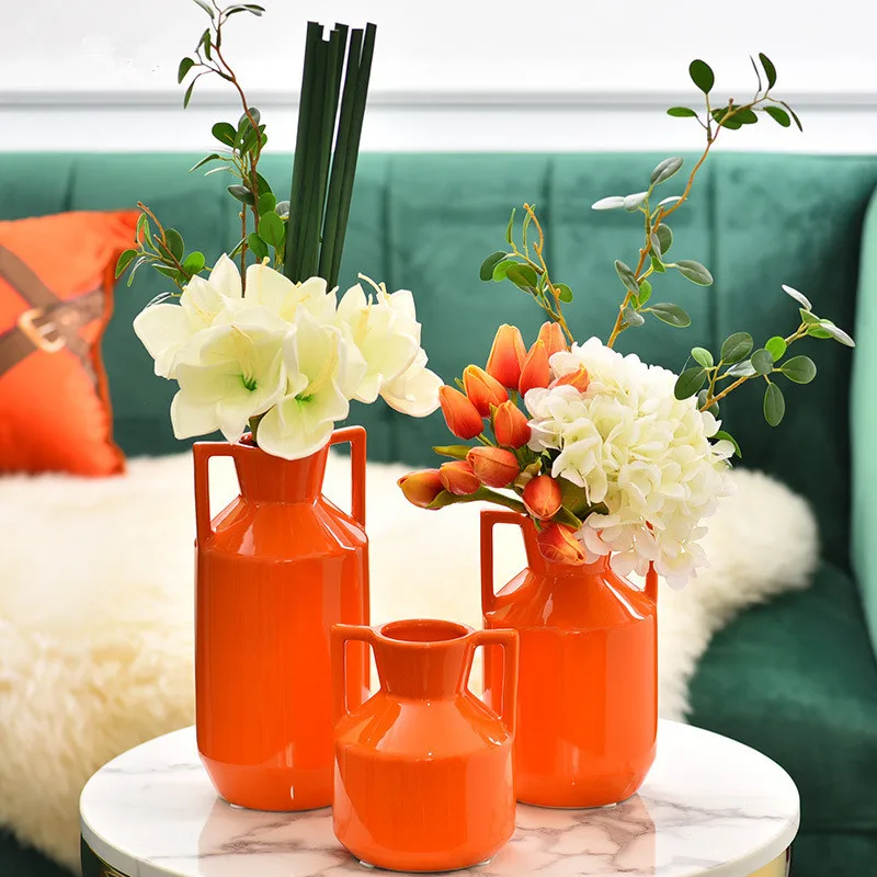 Керамическая Настольная ваза ремесла фигурки аксессуары для дома украшение