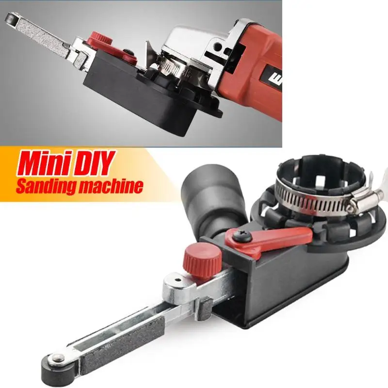 

Multi-function Angle Grinder Machine Band File Mini Electric Belt Head Sander Belts Grinding Adapter for DIY Polishing Sanding