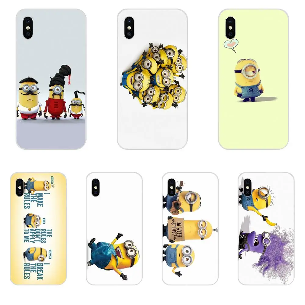 

Transparent Soft Cover For Xiaomi Mi3 Mi4 Mi4C Mi4i Mi5 Mi 5S 5X 6 6X 8 SE Pro Lite A1 Max Mix 2 Note 3 4 Skull Panada Minions