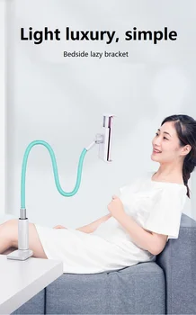 

Universal Flexible Holder Long Arm Aluminum Alloy Lazy Mobile Phone Stand Holder Stents Flexible Bed Desk Table Clip Bracket