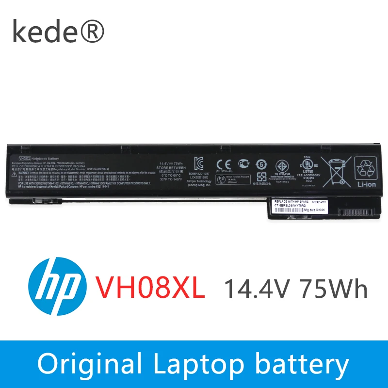 Аккумулятор kede для ноутбука HP 14 4 В 75 Вт/ч VH08XL VH08 8560 Вт 8570 8760 8770 ноутбуков с питанием
