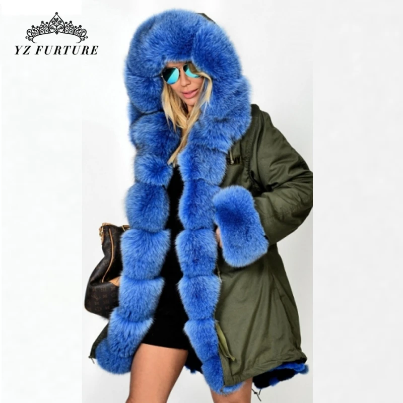 winter jacket women new long parka real fur coat big Hood fur collar hooded parkas thick outerwear street style