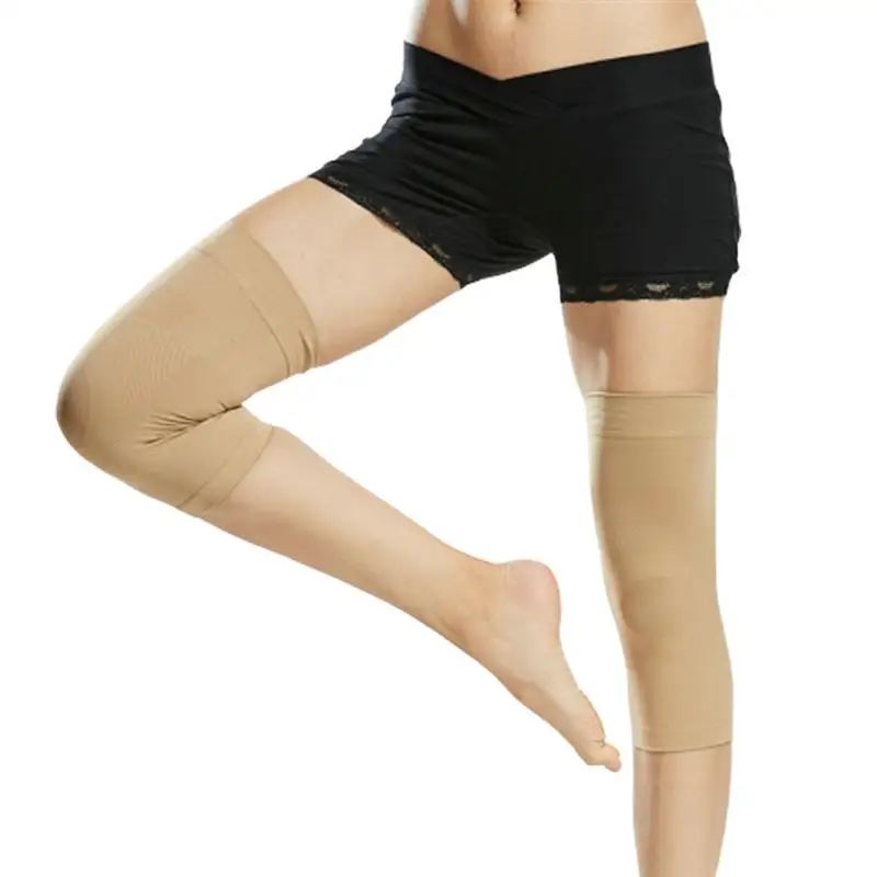 ROSENICE1 Pair of Compression Kneepad Elastic Knee Protector Seamless Elastic Socks Breathable Knees Braces Anti-Slip Kneepad