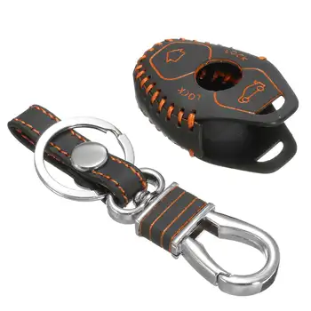

Hot 4 Buttons PU Leather Car Key Case Cover Key Shell Fob Holder Protector for BMW X3 X5 Z3 Z4 3 5 7 SERIES E38 E39 E46