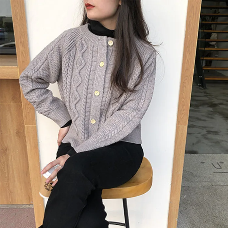 

2020 Spring Cardigan Short Sweater Women