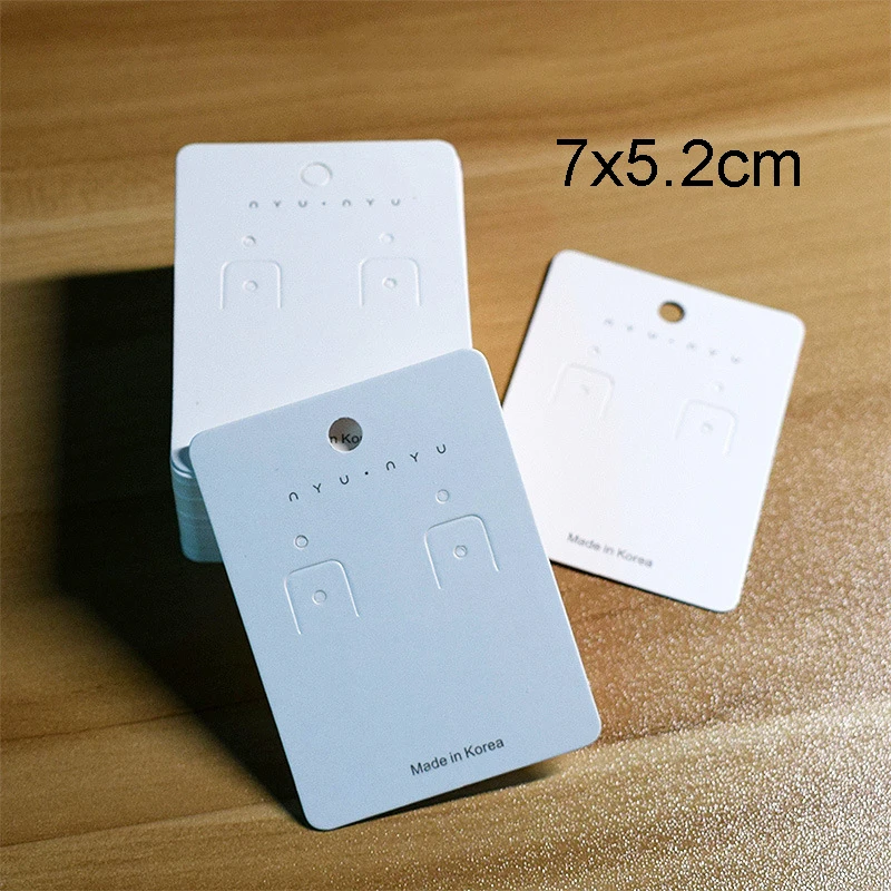 30pcs Earrings Paper Card for Bracelet Necklace Hairband Ear Studs DIY Jewelry Display Package Card Handmade 5x5/6x6/5x9/8x8cm