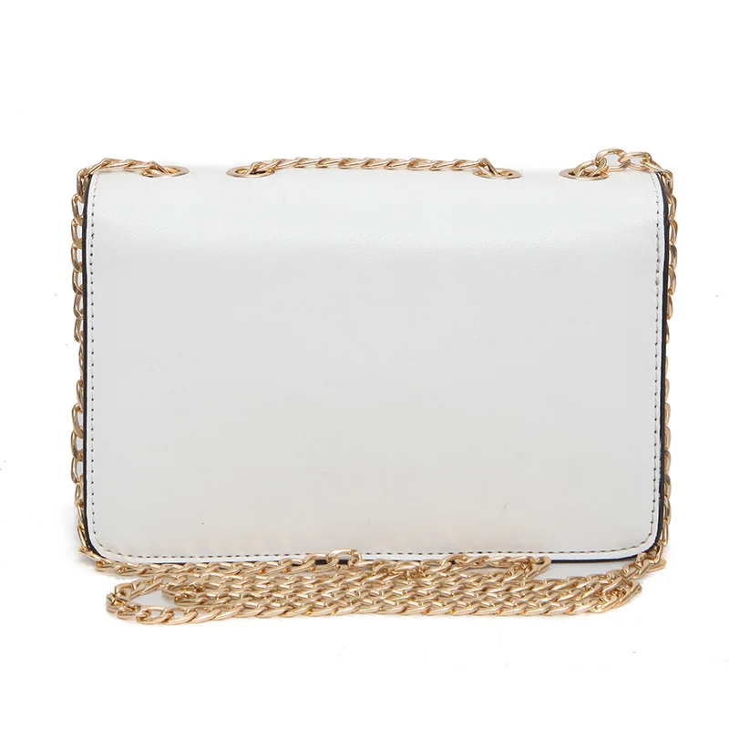 

2019 New Style Fashion Casual Lock Square Sling Bag Heavy Metal Five-pointed Star Fashion Bag Shoulder Diagonal WOMEN'S Bag