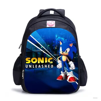 

11-16 Inch Mario Sonic Boom Hedgehogs Children School Bags Orthopedic Backpack Kids School Boys Mochila Infantil Catoon Bags