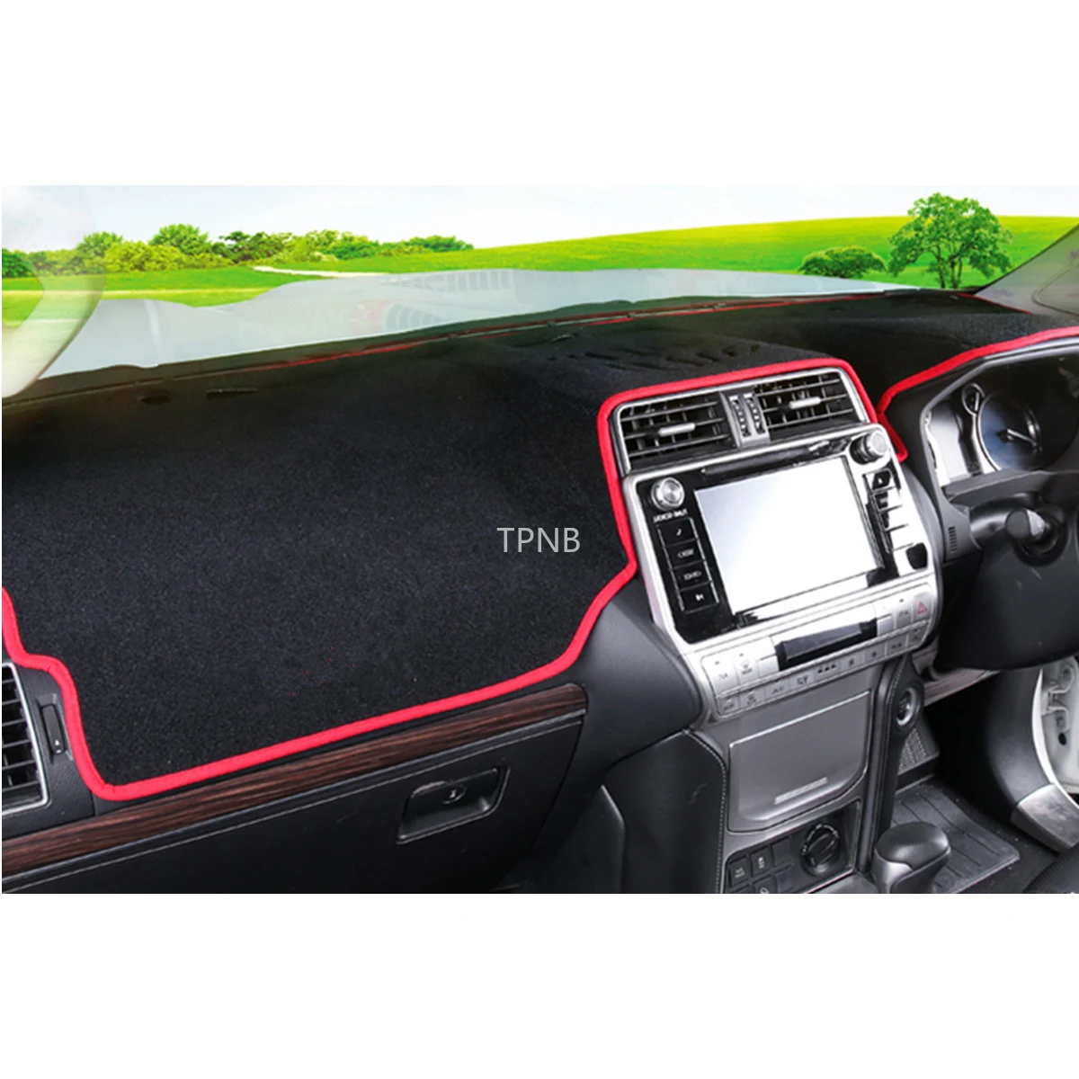 Правый руль для Toyota Prado 120 2003 2004 2005 2006 2007 2008 2009 приборной панели коврик против светильник