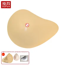 Легкая бежевая кожа силиконовая накладная грудь Mastectomy силиконовый протез в форме груди
